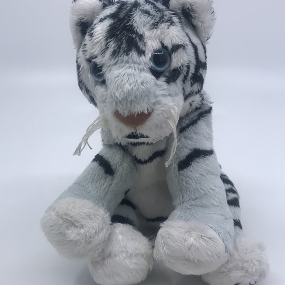 Kinectimals Microsoft Plush 2011 Grey Light Blue Maltese Tiger Stuffed Animal - Picture 11 of 11